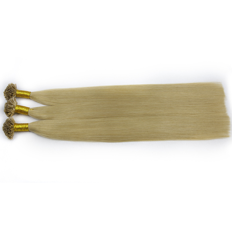 Wholesale Italian Keratin Human Hair Extensions Raw U Tip Keratin Bond Extensions